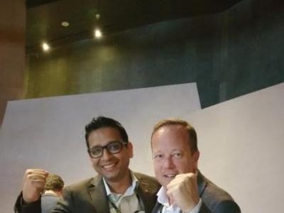 Gaurav Sharma with HSAA President Mike Parker