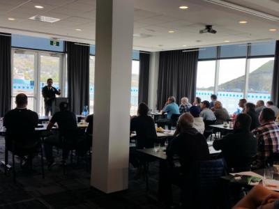 Addressing the council