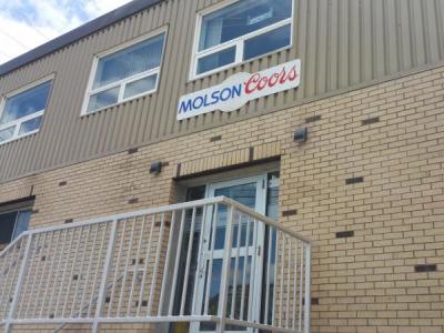 Entrance to the NFLD Molson Coors plant